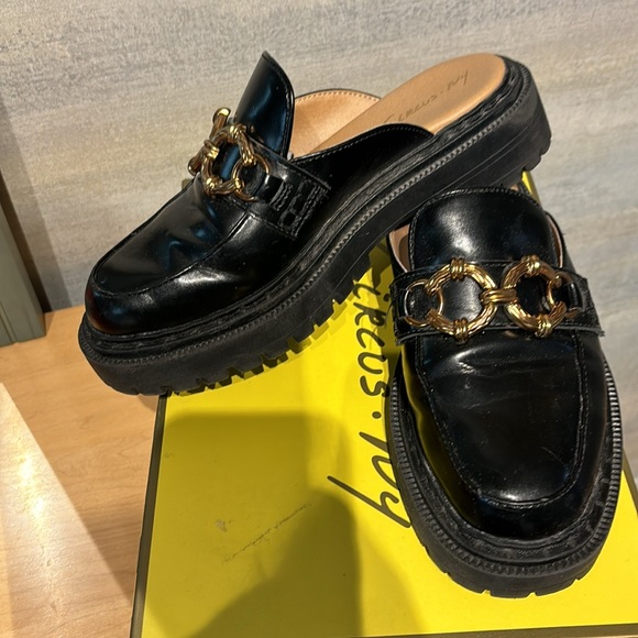 Circus black Mules with lug sole Size 6M - Picture 2 of 4